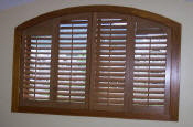 Arched Window  California Shutters